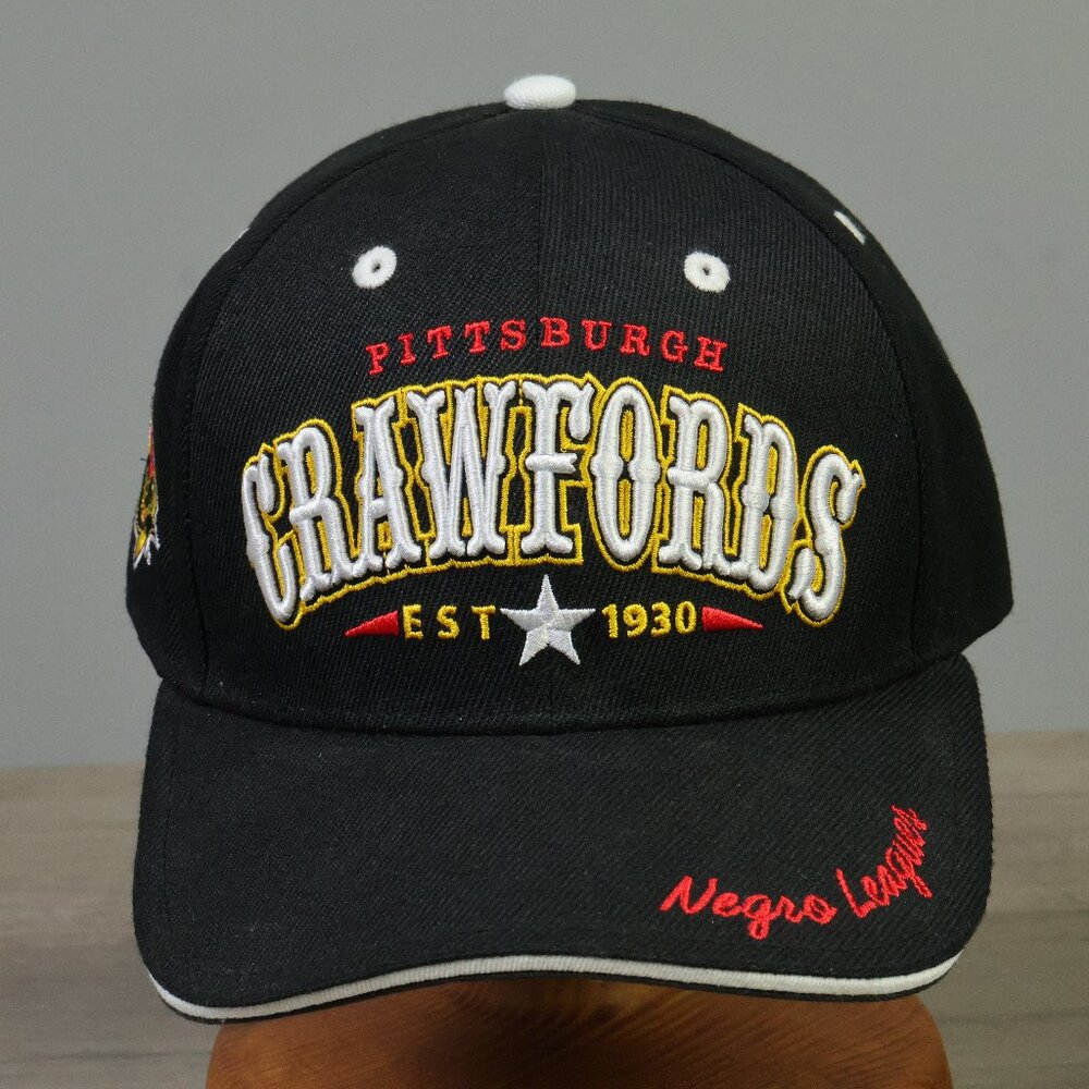 BigBoy HeadGear Pittsburgh Crawfords Hat Black NLBM Negro Leagues OSFA EUC